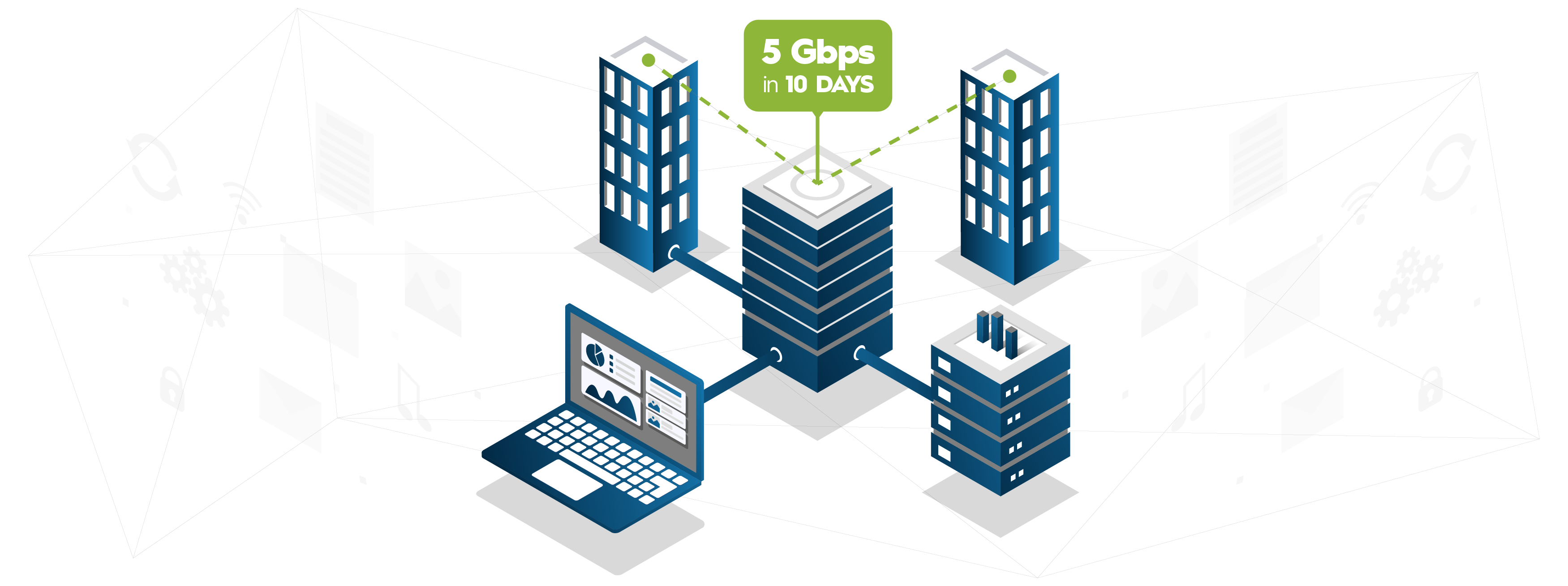 Ultra fast internet access London